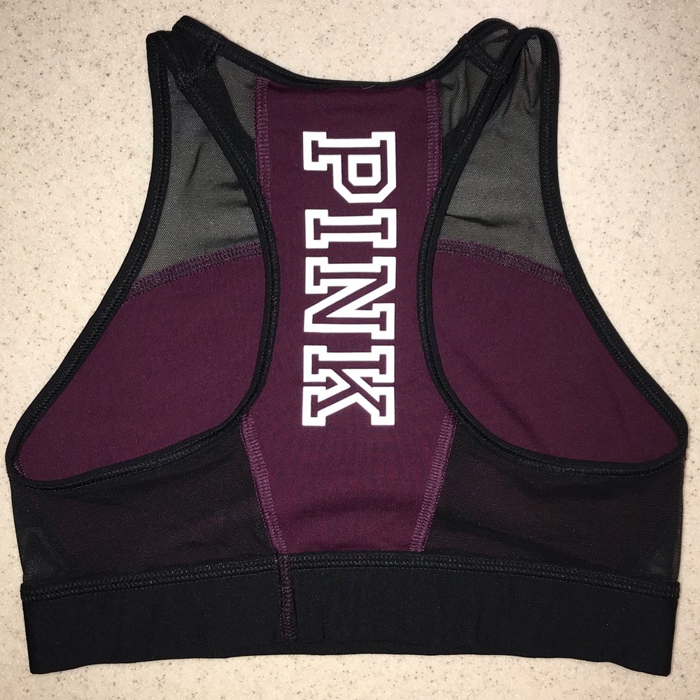 🌴3/$20 Crop Haut Court Pink Sports Bra Black…